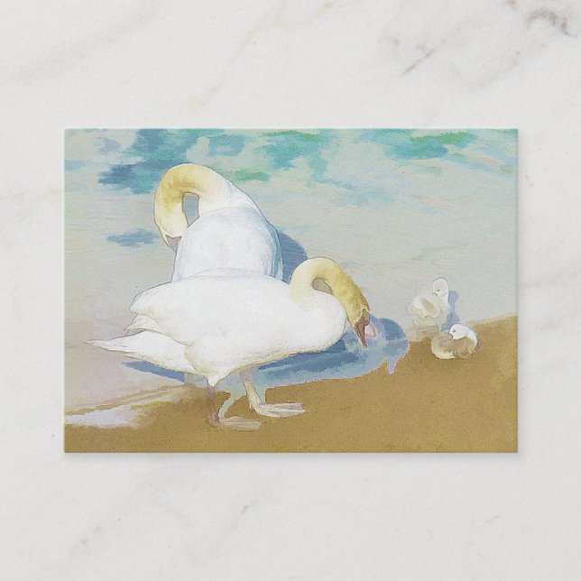 CARTE DE VISITE SWANS (Devant)