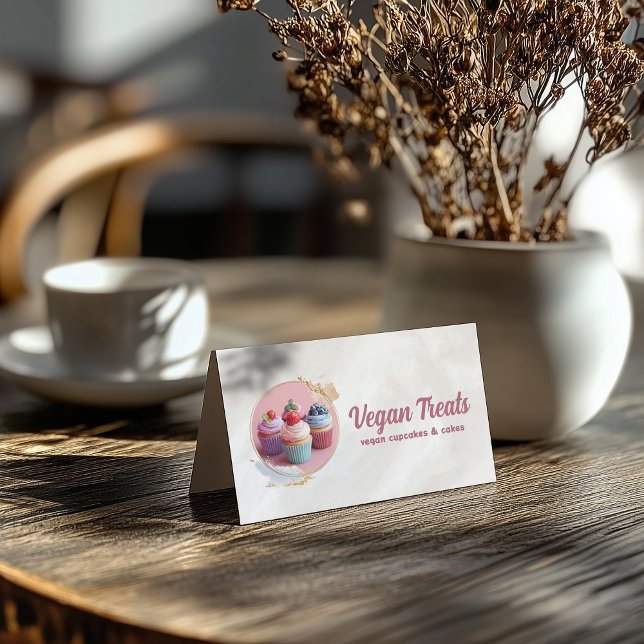 Carte De Visite Sweet Vegan Traitements Candy Shop Confectioner Pe (Perfect for business)
