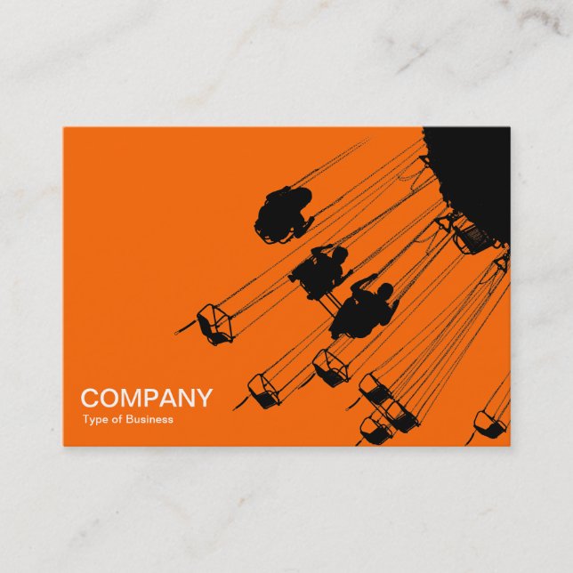 Carte De Visite Swings and Roundabouts v3 - Orange (Devant)