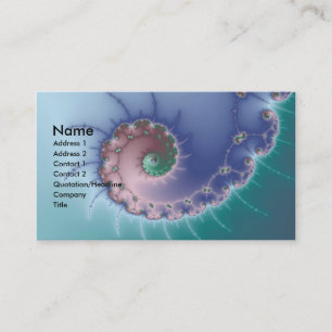 Carte De Visite Swirl