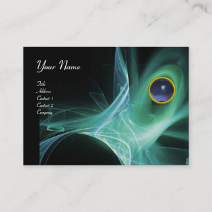 Carte De Visite SWIRLGEM MONOGRAM Noir vert gris vibrant