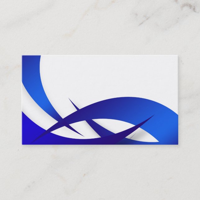carte de visite swooshy de disposition (Devant)