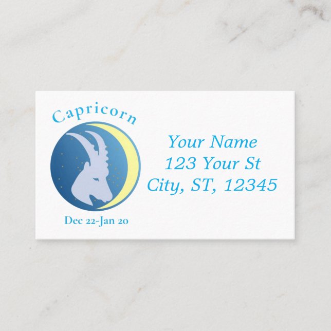 Carte De Visite Symbole Capricorne Thunder_Cove (Devant)