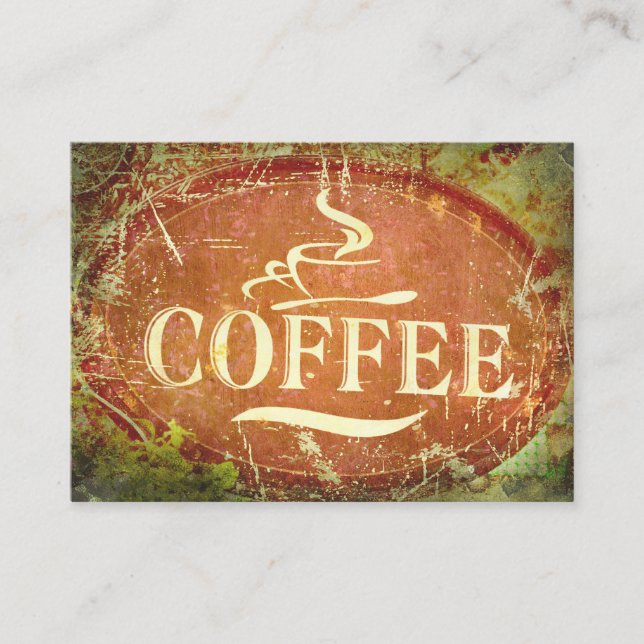 Carte De Visite SYMBOLE DE Café Lover (Devant)