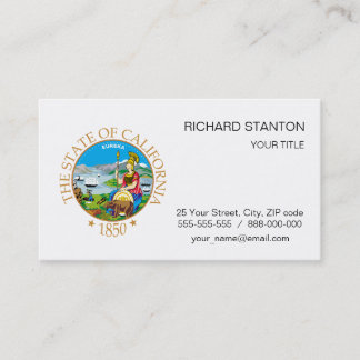 Carte De Visite Symbole de Californie