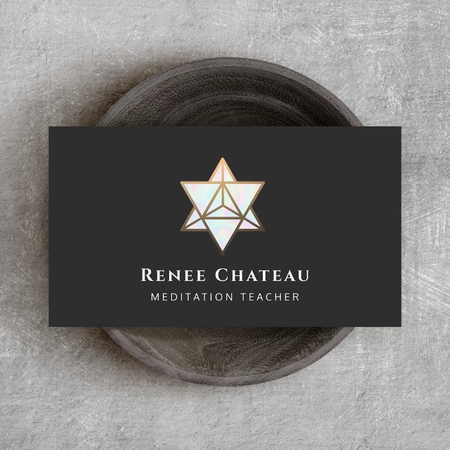 Carte De Visite Symbole de géométrie sacrée Merkaba (Créateur téléchargé)