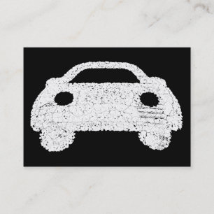 Carte De Visite Symbole de la voiture de route - Contraste élevé