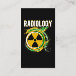 Carte De Visite Symbole de radiologie Radiologiste Xray