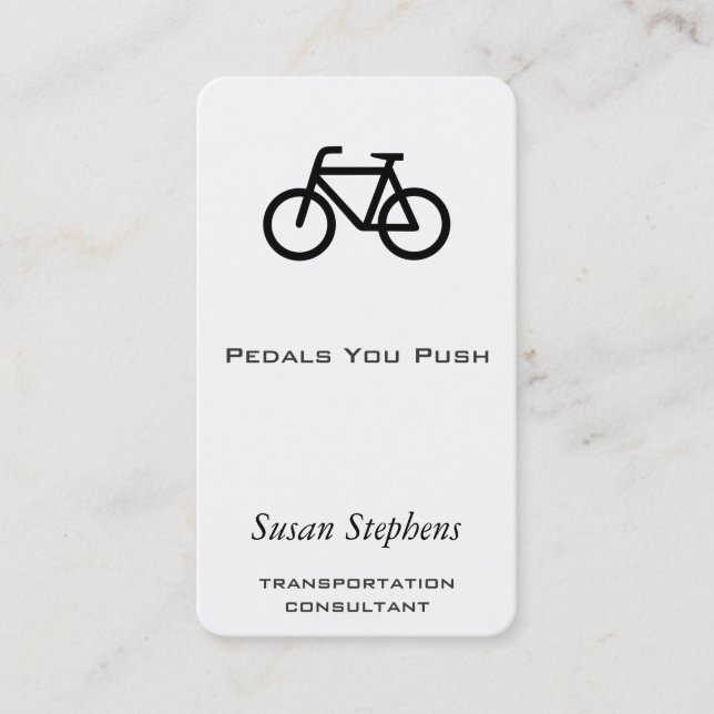 Carte De Visite Symbole de vélo (Devant)