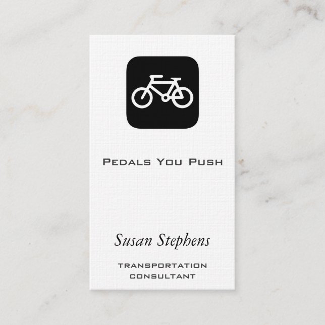 Carte De Visite Symbole de vélo (Devant)