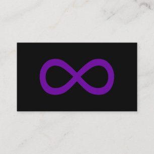 Carte De Visite Symbole d'infini violet