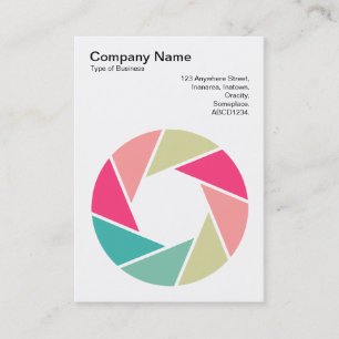 Carte De Visite Symbole d'ouverture - Couleurs 01