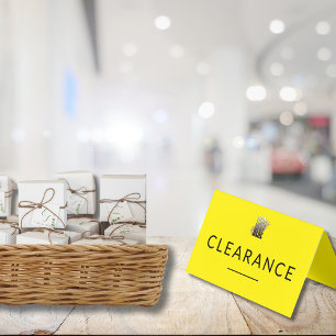 Carte De Visite Symbole du comptoir de compensation jaune noir