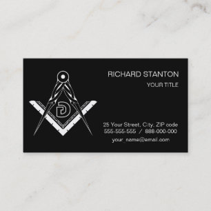 Carte De Visite Symbole franc-maçonnerie