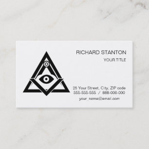 Carte De Visite Symbole franc-maçonnerie