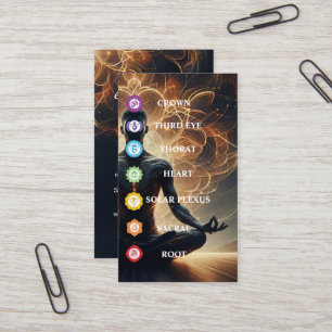 Carte De Visite Symbole moderne 7 chakras