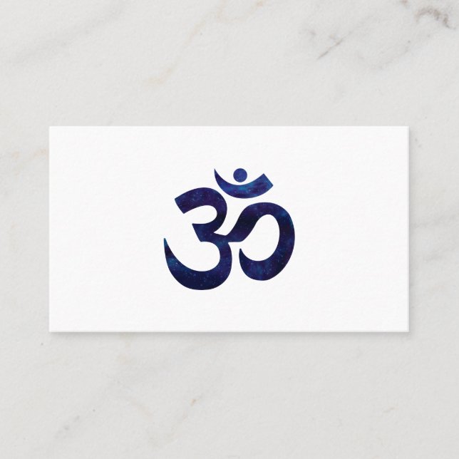 Carte De Visite SYMBOLE OM OHM SYMBOLE Yoga Méditation Zen (Devant)
