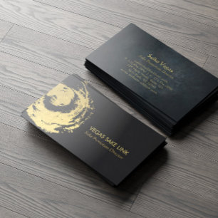 Carte De Visite Symbole Or Noir Sommelier de Sake de la Winery Bar