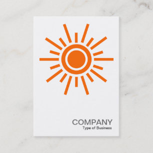Carte De Visite Symbole Sun 02 - Orange