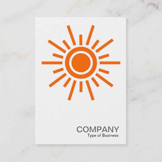 Carte De Visite Symbole Sun 02 - Orange (Devant)