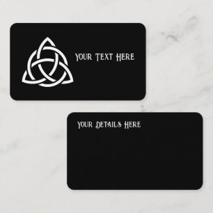 Carte De Visite Symbole triquetra de noeud de trinité celtique
