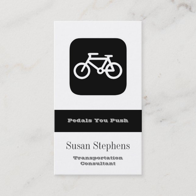 CARTE DE VISITE SYMBOLE VÉLO (Devant)