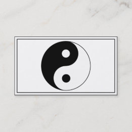 Carte De Visite SYMBOLE YIN / Yang