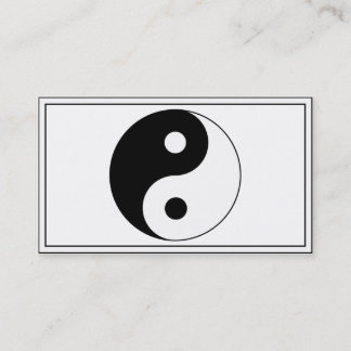 Carte De Visite SYMBOLE YIN / Yang
