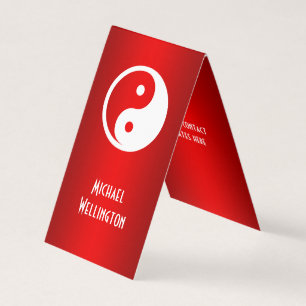 Carte De Visite Symbole Yin Yang - tatouage solide design 2