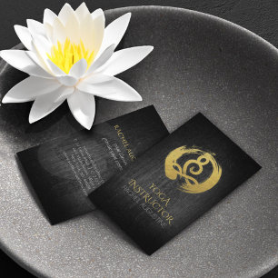 Carte De Visite Symbole ZEN de calligraphie de yoga de méditation 