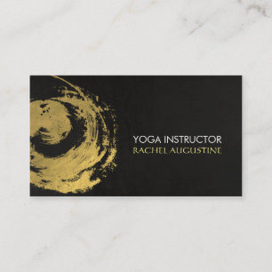 Carte De Visite SYMBOLE ZEN Elégant YOGA Gold Foil
