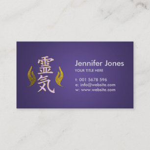 Carte De Visite Symboles curatifs de Reiki