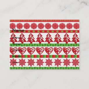 Carte De Visite Symboles de Noël