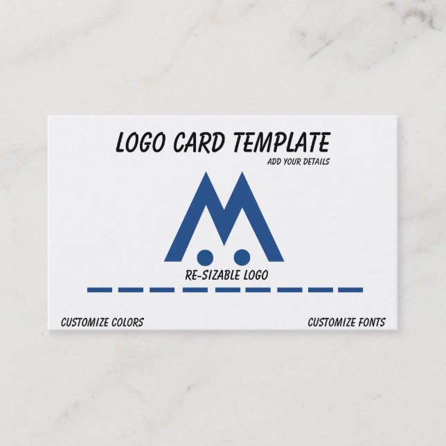 Carte De Visite Symboles du logo du pilote de drone (Devant)