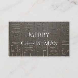 Carte De Visite Symboles égyptiens d'écriture d'Egypte antique