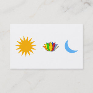 Carte De Visite Symboles Yoga auto-réalisateurs