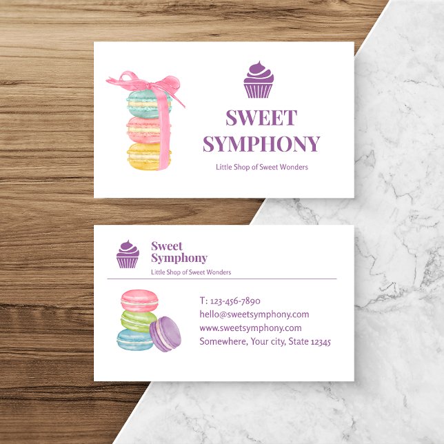 Carte de visite Symphonique moderne Lavender Sweet (Créateur téléchargé)