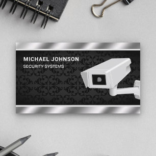 Carte De Visite Système de surveillance de solutions de sécurité C