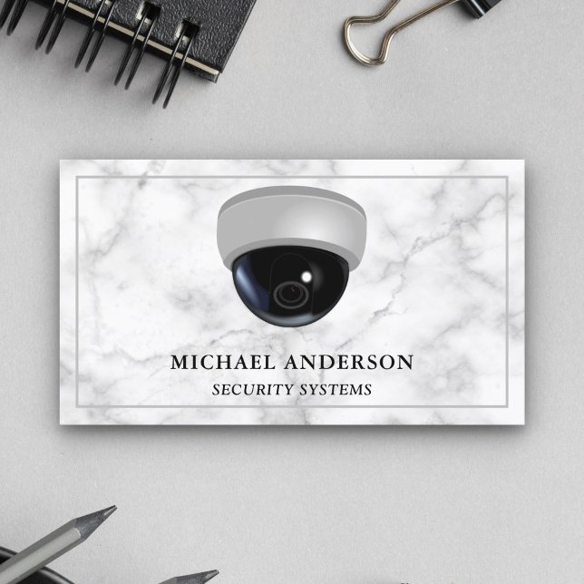 Carte De Visite Système de surveillance de solutions de sécurité C (Créateur téléchargé)