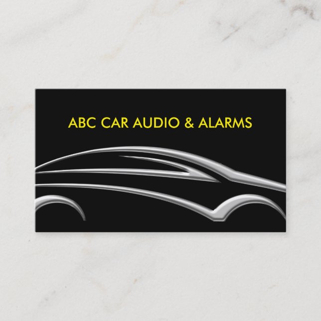 Carte De Visite Systèmes audio automobiles (Devant)