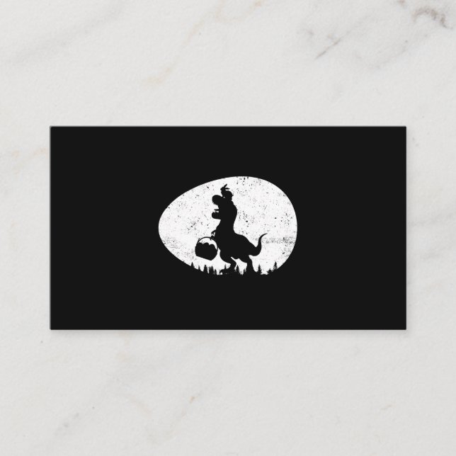 Carte De Visite T Rex Rabbit Dinosaure Easter Bunny Egg Boys T (Devant)