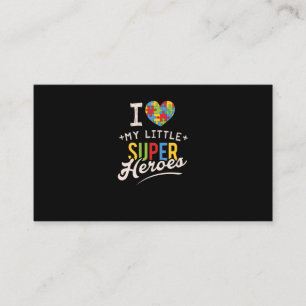 Carte De Visite T-shirt du Mois de l'autisme pour enseignant d'édu