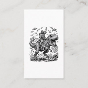 Carte De Visite T-shirt graphique à motif de cavalier dinosaure gr