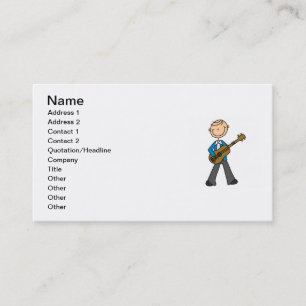 Carte De Visite T-shirts et cadeaux avec personnage masculin en bâ
