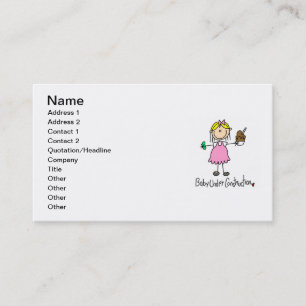 Carte De Visite T-shirts et cadeaux Bébé en construction