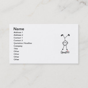 Carte De Visite T-shirts et cadeaux de base pour gymnaste masculin