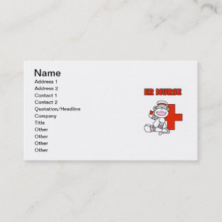Carte De Visite T-shirts et cadeaux de l'infirmière de singe de ch