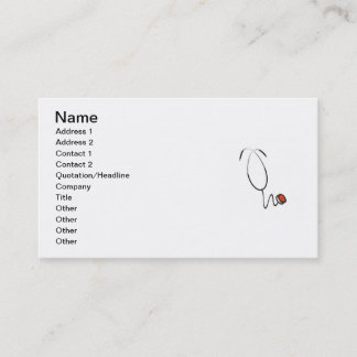 Carte De Visite T-shirts et cadeaux de stéthoscope