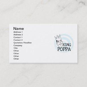 Carte De Visite T-shirts et cadeaux King Poppa