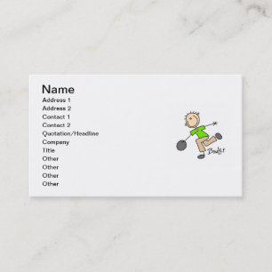 Carte De Visite T-shirts et cadeaux pour homme de quilles en bonho